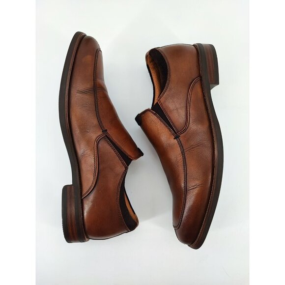 Florsheim Men\'s Brown Leather Slip On Shoes Size 9M US main image 5